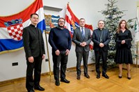 Biskup Radoš na Božićno-novogodišnjem prijemu kod županijskih dužnosnika 
